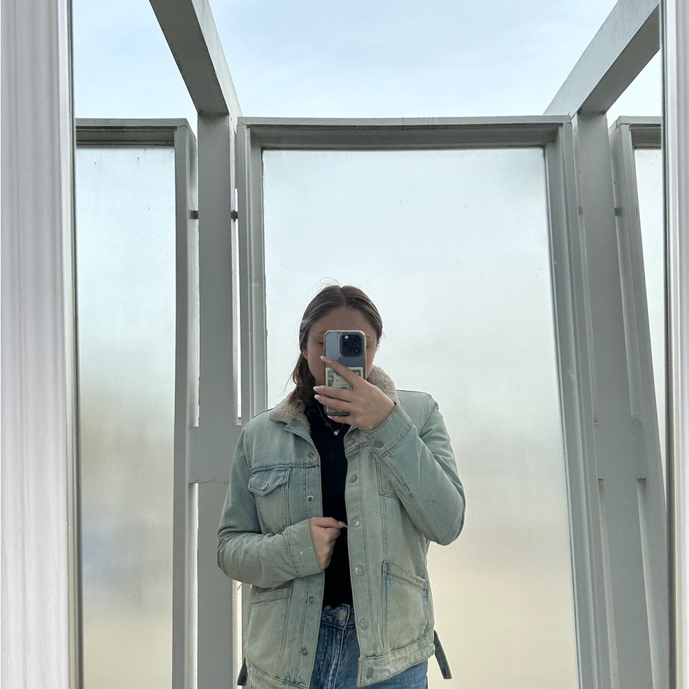 TopShop Denim Moto Jacket
